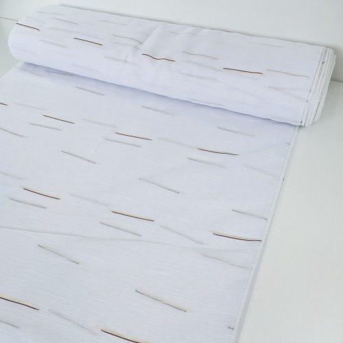 Pálcikás2, fehér alapon barna és arany, 280 cm