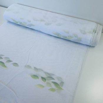 Blanka, fehér alapon zöld és sárga, 280 cm