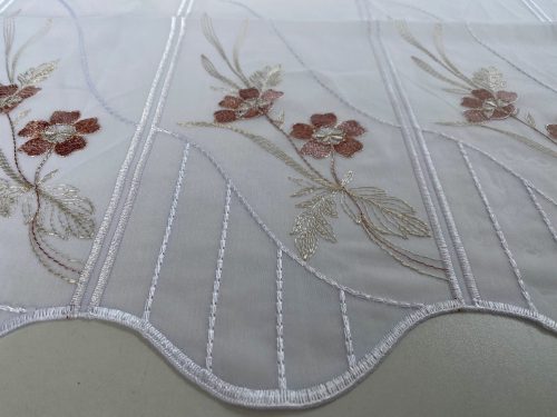 Cece, fehér alapon mályva és krém, 60 cm 